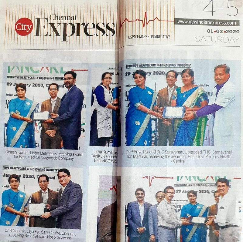 Dr. B. Ganesh Receives FICCI TANCARE Excellence In Quality Award 2020